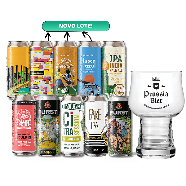 10 IPAs + Copo Hop Master 460ml