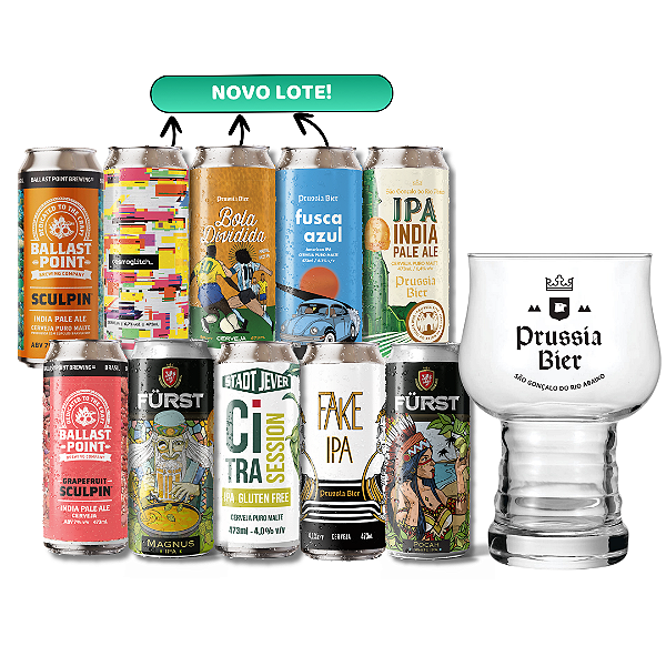 10 IPAs + Copo Hop Master 460ml