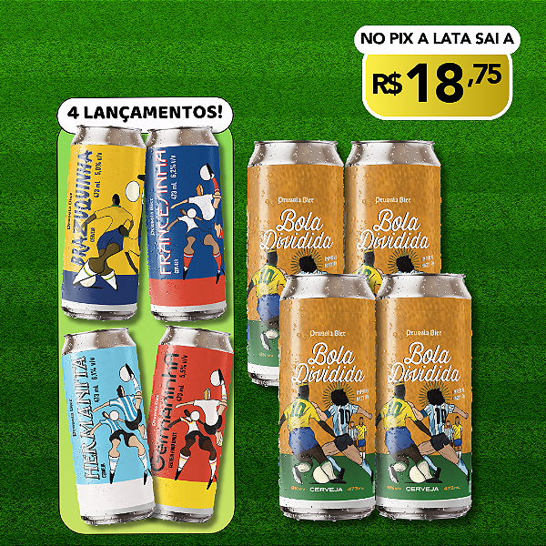 Kit da Copa + Bola Dividida – 8 Latas