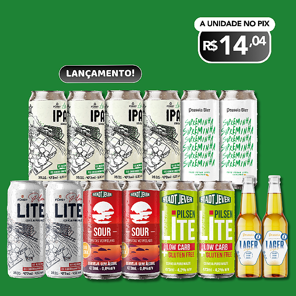 Cervejas Fit + Lite IPA – 14 Latas