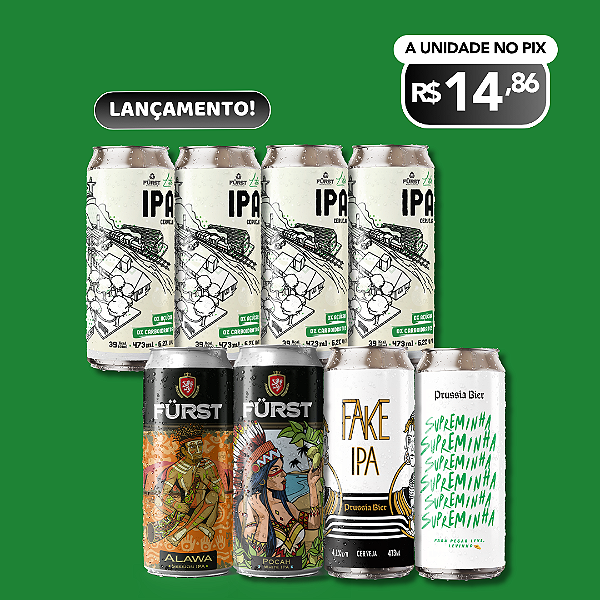 IPAs Leves + Lite IPA – 8 latas