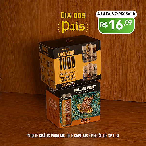 Kit Pai Explorador - Pack de Ballast + Experimente tudo – 12 latas
