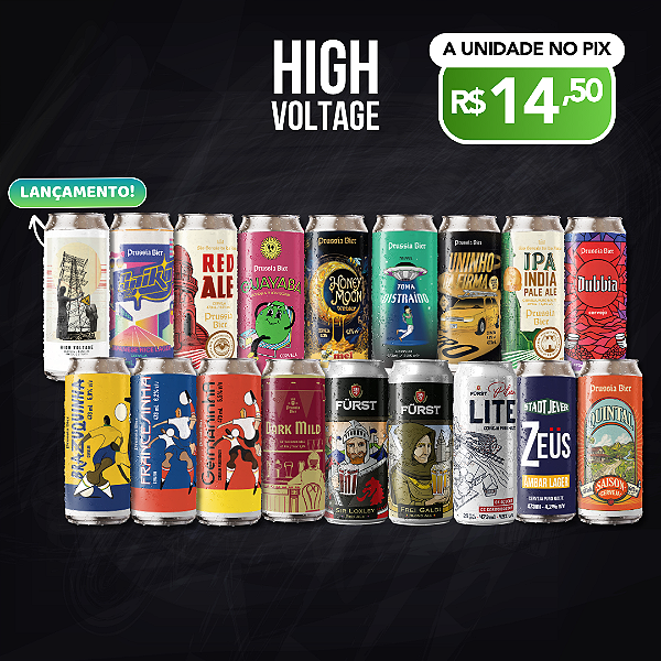 Tudão – Uma lata de cada - 18 latas