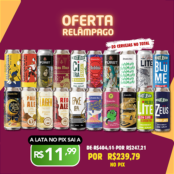 Oferta Relâmpago: Low Cost High Flavor – 20 Latas