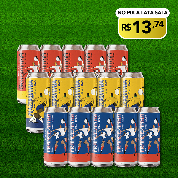 Kit Copa – BR – FR – AL – 15 Latas