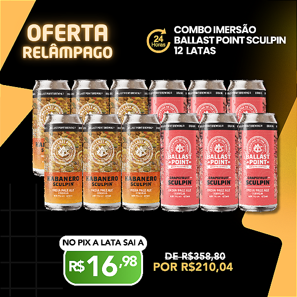 Imersão Ballast Point Sculpin – 12 Latas