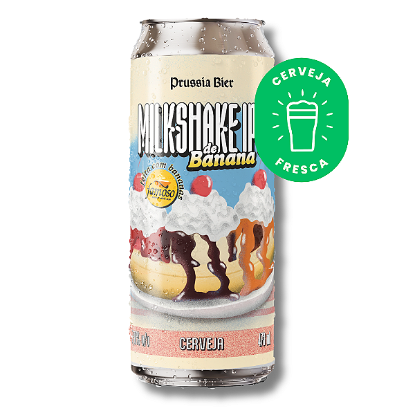 Milkshake IPA de Banana - Prussia Bier unidade - Lata 473ml