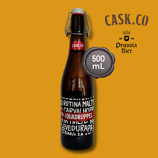 Cerveja (Quadruppel) Casko.co Unidade - Garrafa 500ml