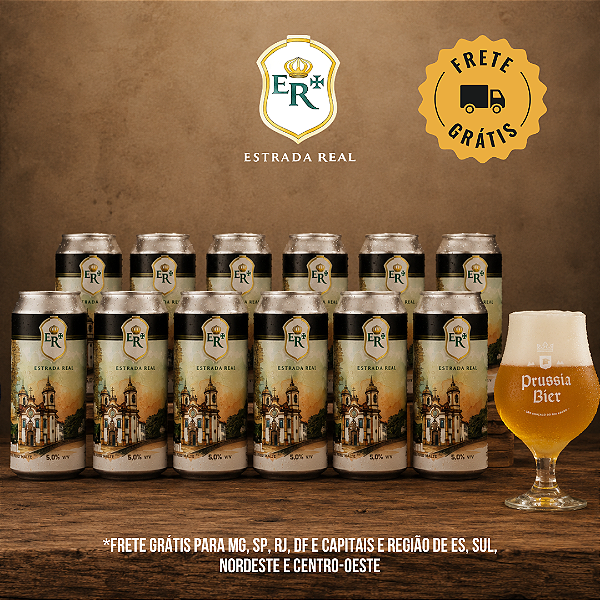 Estrada Real Hop Lager + Taça – 12 latas
