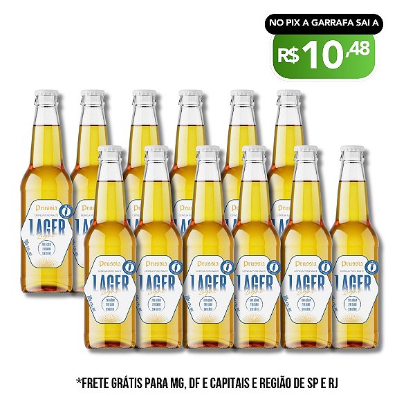 Lager Light Prussia Long neck 290ml - 12 garrafas