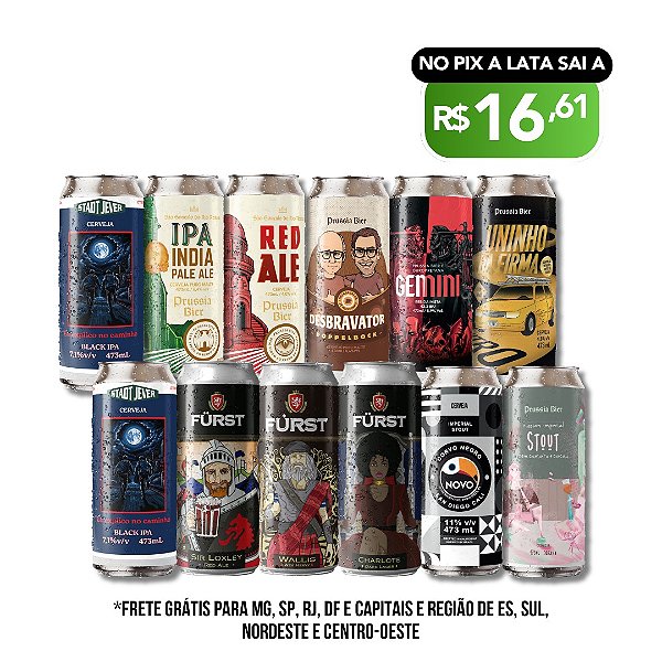 Kit Cervejas de Inverno - Cervejas Escuras – 12 latas