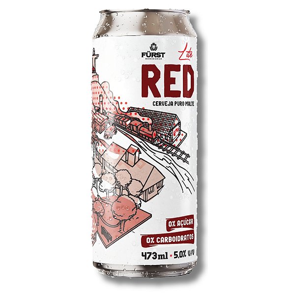 Cerveja Red Ale Lite Fürst unidade - Lata 473ml