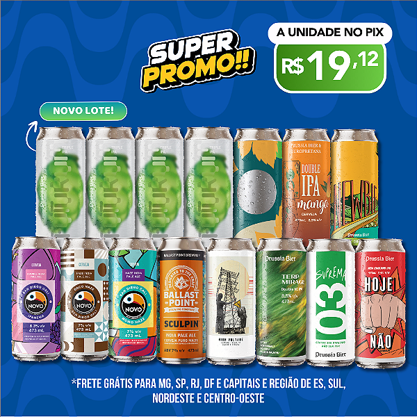 Super Promo As mais mais - Mix IPAs - 15 Latas