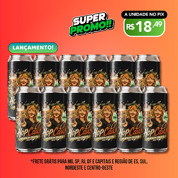 Super Promo Hopcau - IPA com Cacau - Confia na Mari - 12 Latas
