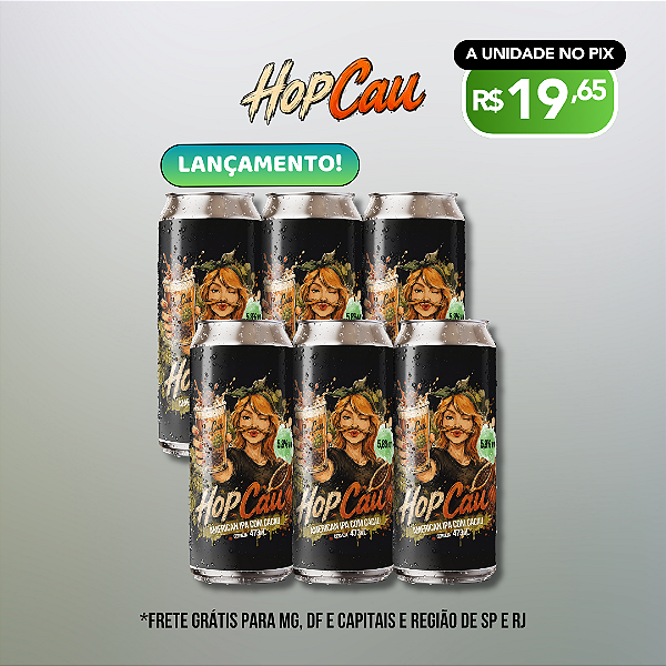 Hopcau Confia na Mari - IPA com Cacau - 6 latas