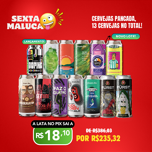 Sexta Maluca - Cervejas Pancada - 13 Latas