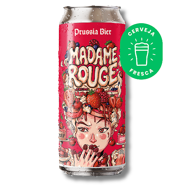 Cerveja Madame Rouge (Red Double IPA) Prussia Bier unidade - Lata 473ml