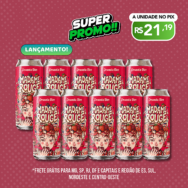 Super Promo Madame Rouge – 10 Latas