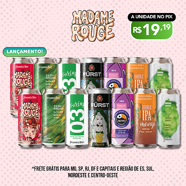 IPAs Pancada - Double e Triple IPAs - 14 Latas