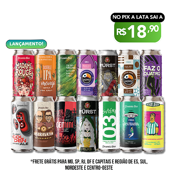 Cervejas Fortes - 14 Latas