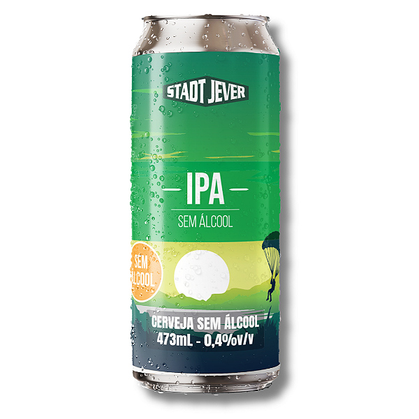Cerveja IPA sem álcool Stadt Jever unidade - Lata 473ml