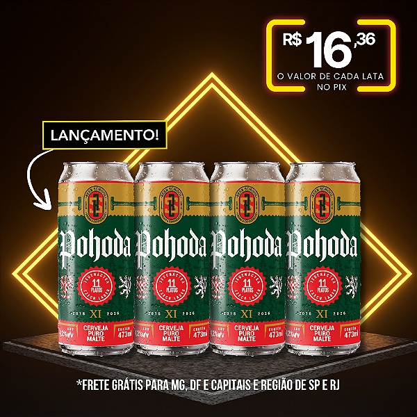 POHODA Czech Lager - Jamal Beer School - 4 Latas