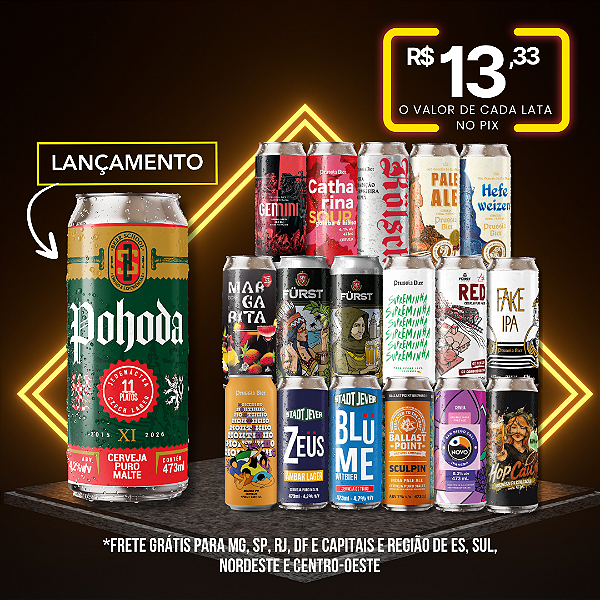 Tudão - uma lata de cada – 18 Latas
