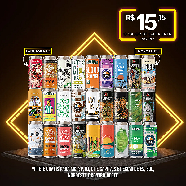 Todas as IPAs do estoque - 27 Latas