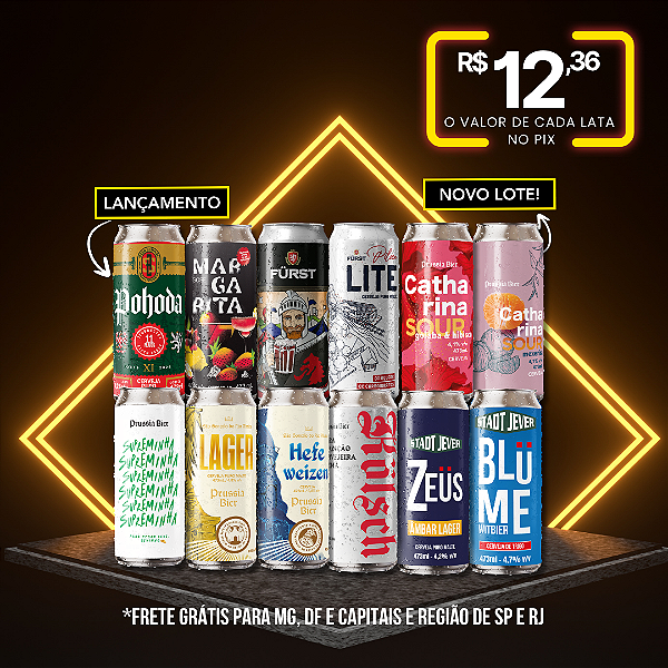 Cervejas Leves - 12 Latas