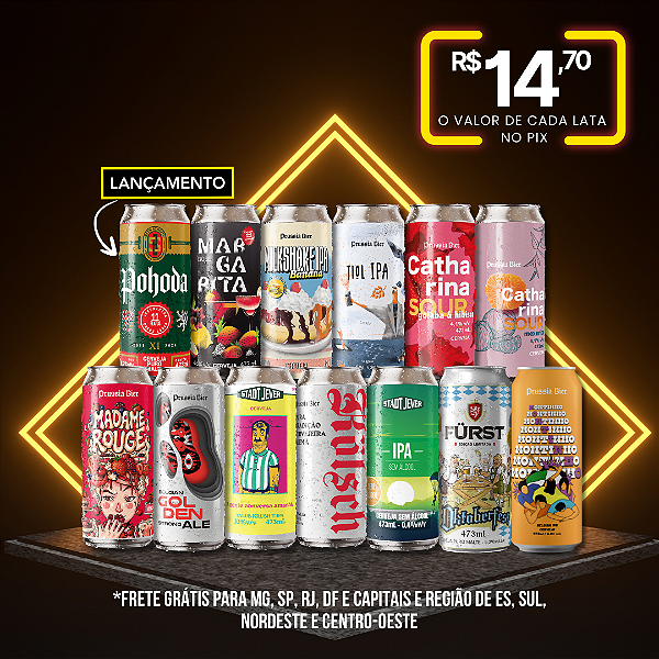 Lançamentos + Retornos de sucesso – 13 Latas