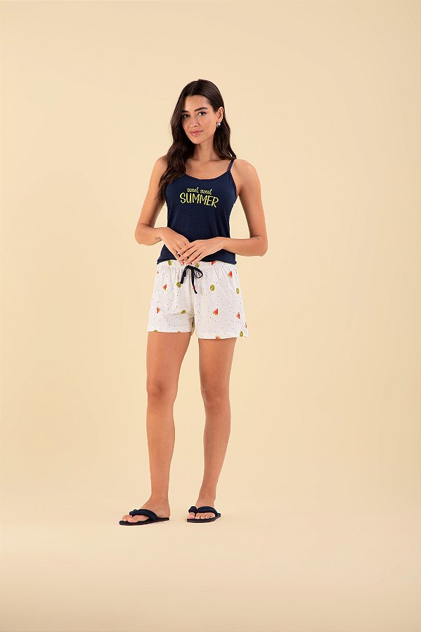 Pijama Sweet Summer Kalize – Frescor, Conforto e Leveza em Algodão