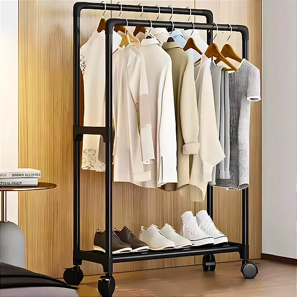 Arara Cabideiro Duplo Organizador