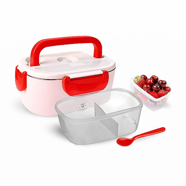 Marmita Elétrica Portátil Bivolt - VERMELHO