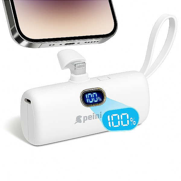 Carregador portátil 5000mAh - BRANCO