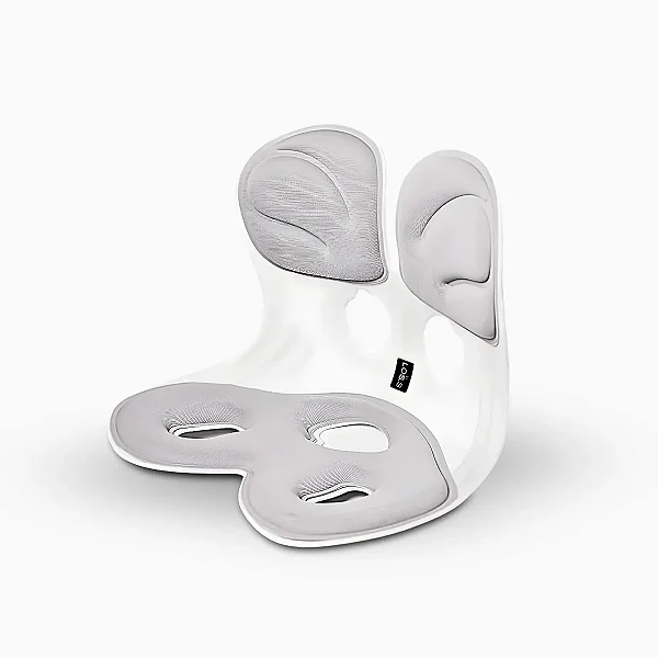 Almofada de Apoio Lombar Cadeira Correção de Coluna G - CINZ