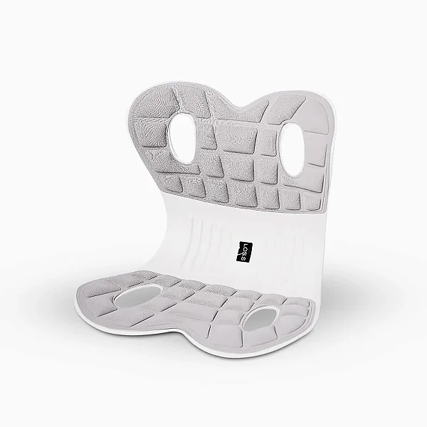 Almofada de Apoio Lombar Cadeira Correção de Coluna M - CINZ