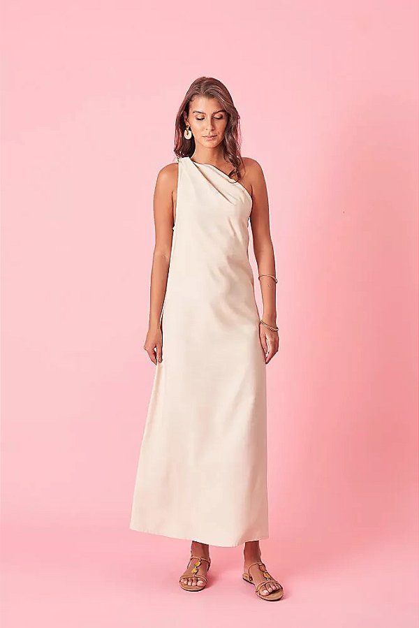 VESTIDO EMILI BEGE
