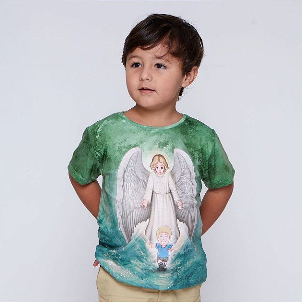 Camiseta infantil unissex, camiseta anjo da guarda, moda agape - São João  Paulo II Artigos católicos