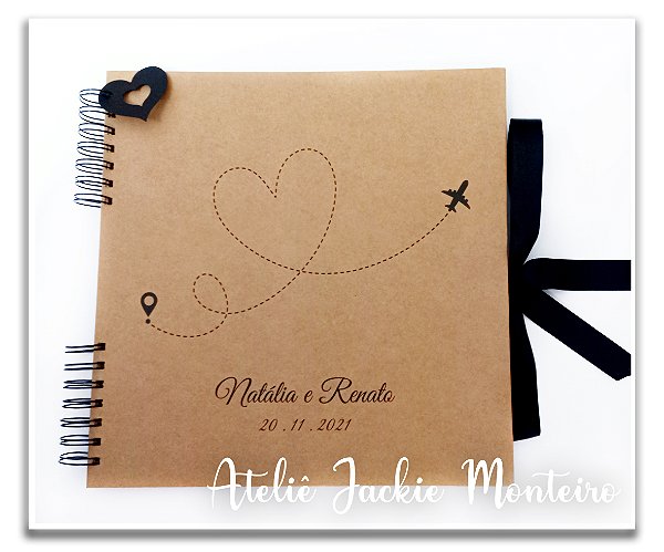 Álbum de Fotos e Scrapbooking  Kraft Avião  G