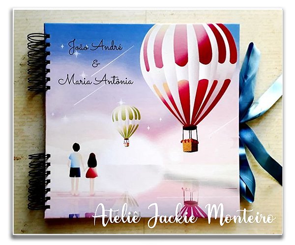 Álbum de Fotos/Scrapbooking Balões