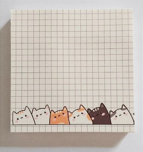 Bloquinho Post it Gatinhos