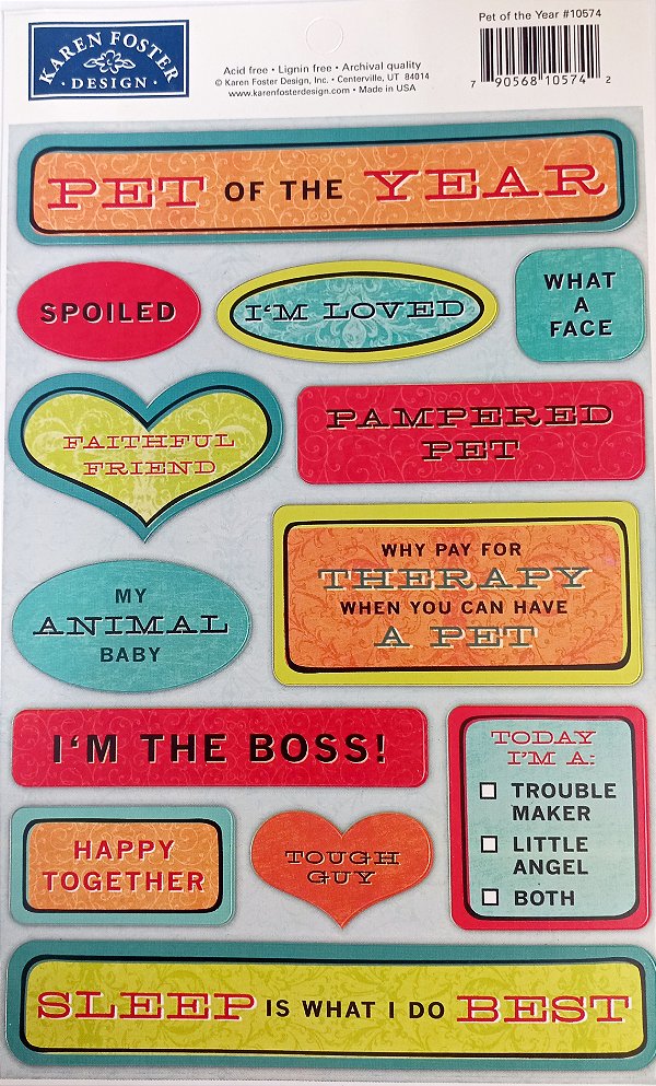 Adesivo Pet of the Year