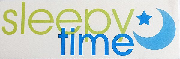 Die Cut Time to Sleep