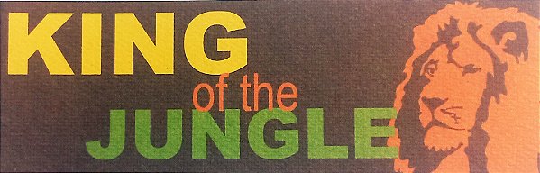 Die Cut King of the Jungle