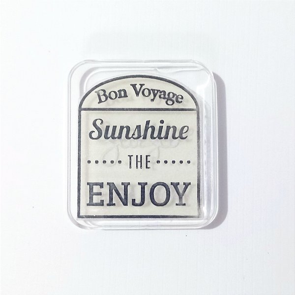 Carimbo de Acrílico Bon Voyage