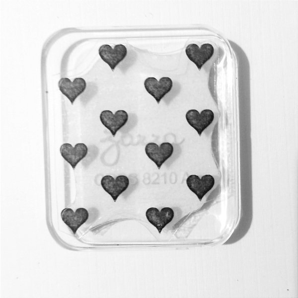 Carimbo de Acrílico Corações