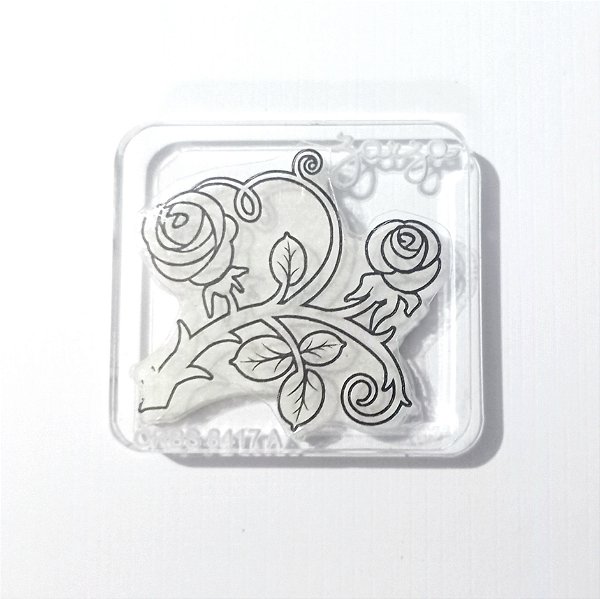 Carimbo de Acrílico Rosas