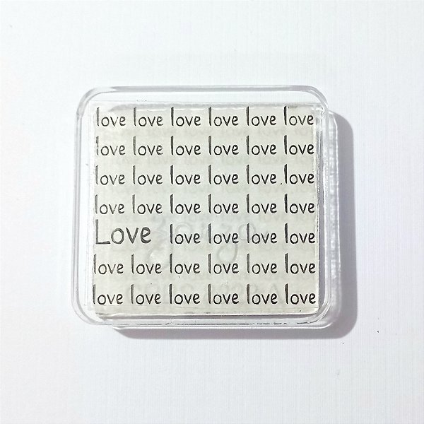 Carimbo de Acrílico Textro Love