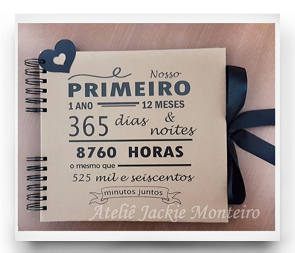Álbum de Fotos e Scrapbooking Amor Anos