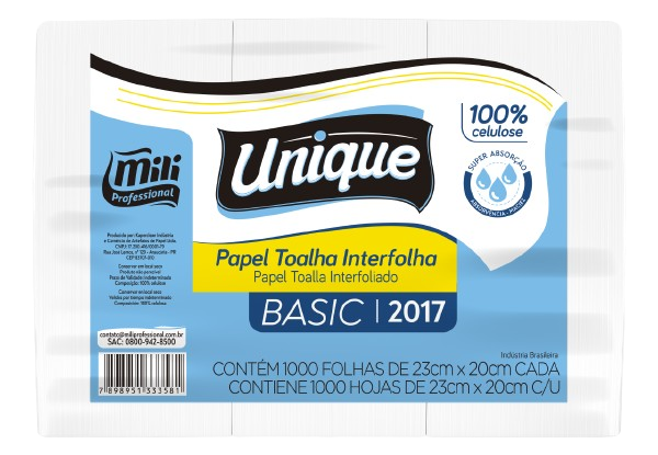 Papel Unique Basic 2017 20X23X1000 FLS Mili